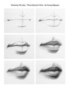 Drawing 3 4 View Image Result for Step by Step Lip Drawing Tutorial Drawings