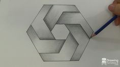 Drawing 3 D Shapes How to Draw Impossible Hexagon 3d Optical Illusions Editorial 2