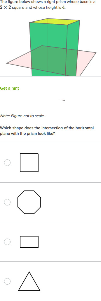 Drawing 3 Dimensional Shapes Cross Sections Of 3d Objects Basic Practice Khan Academy