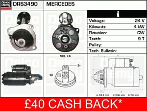 Drawing 4.0 Mercedes 711 T2 4 0d Starter Motor 86 to 94 54053rmp Remy Quality