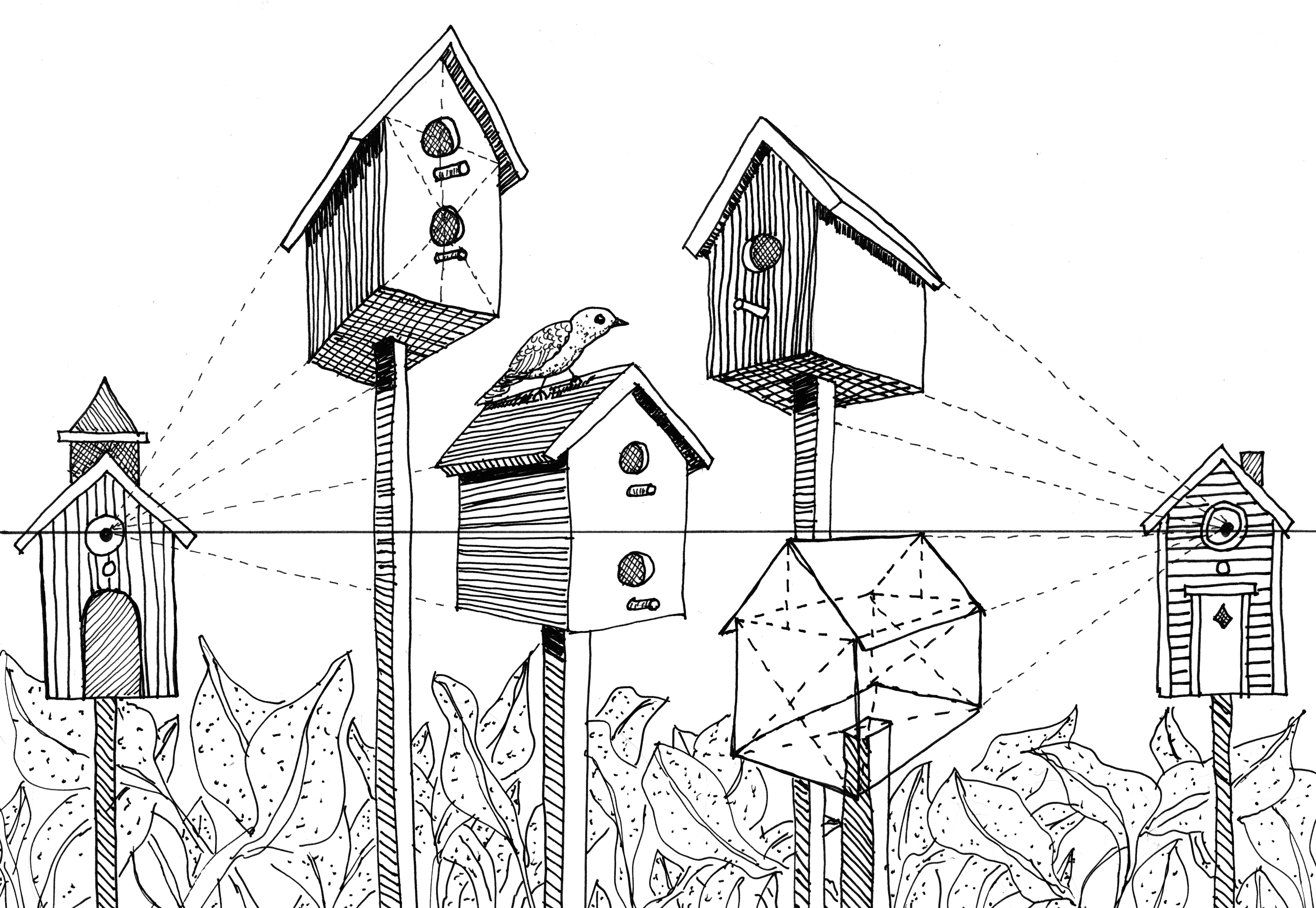 Drawing 4 Point Perspective I Am Always Looking for Ways to Show How 2 Point Perspective Works