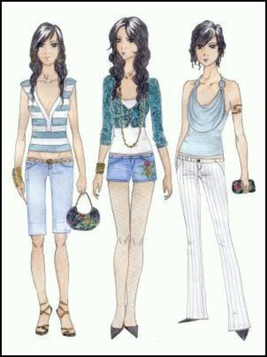 Drawing 4 Summer Outfits Pin by Chantal Mccann On Sketches Pinterest Sketches