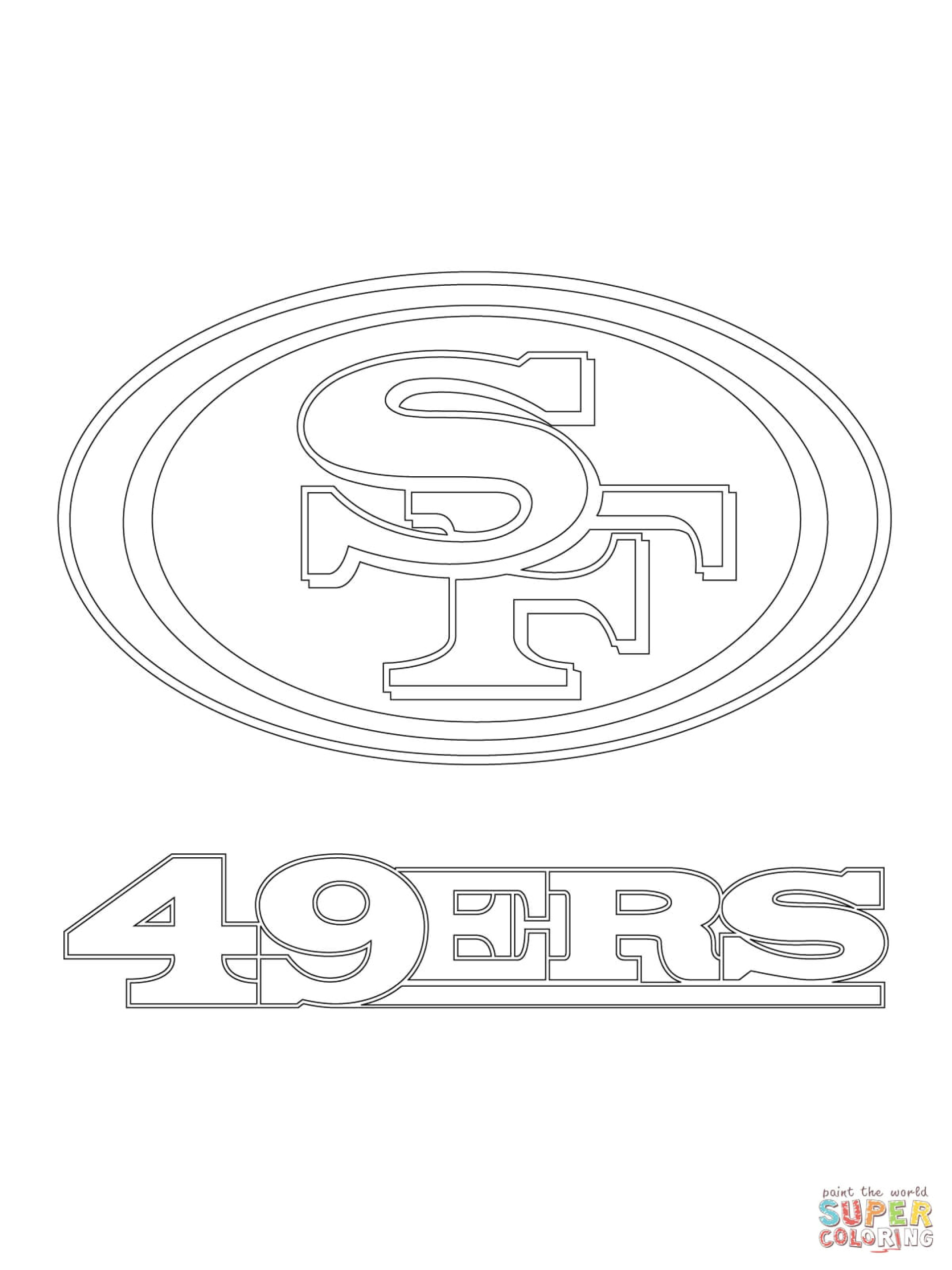 Drawing 49ers Logo 012 Malbuch 49ers Potentialplayers
