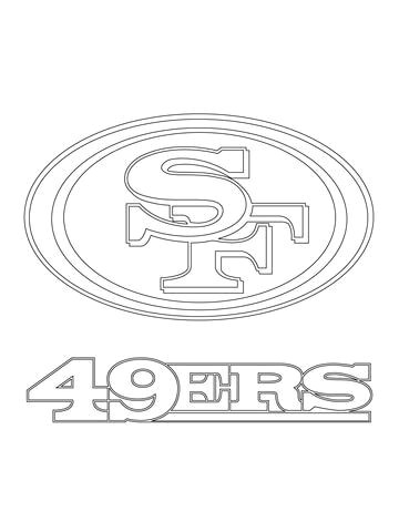 Drawing 49ers Logo San Francisco 49ers Logo Coloring Page From Nfl Category Select
