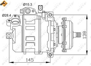 Drawing 5.0 Vw touareg 7l 5 0d Air Con Compressor 02 to 10 Ac Conditioning