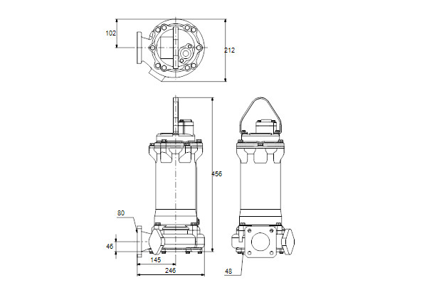 Drawing 5.1 Grundfos Pumpe Dpk 10 80 22 5 0d 96884112