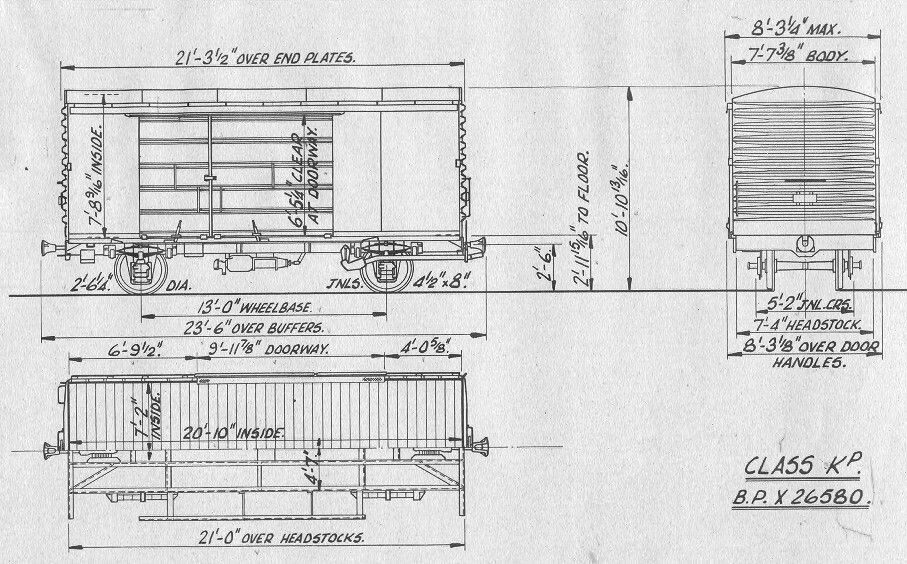Drawing 6 Class Nzr New Zealand Railways Class Kp Wagon Line Drawings Narrow