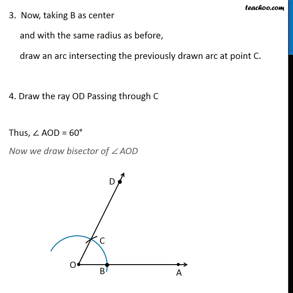 Drawing 60 Degree Angle Compass Ex 11 1 3 Construct Angles I 30 Ii 22 1 2 Iii 15 Class 9