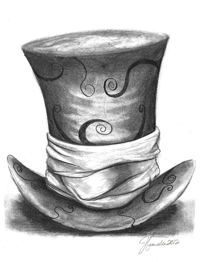 Drawing 6th Standard Mad Hat Canvas Print Canvas Art by J Ferwerda Drawings Ideas