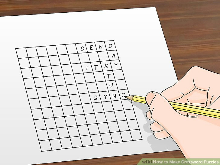 Drawing 7 Crossword Clue How to Make Crossword Puzzles 15 Steps with Pictures Wikihow