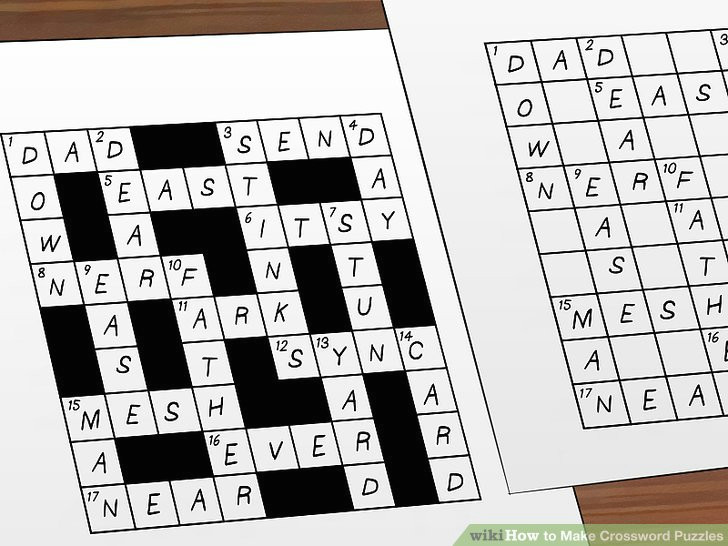 Drawing 7 Crossword How to Make Crossword Puzzles 15 Steps with Pictures Wikihow