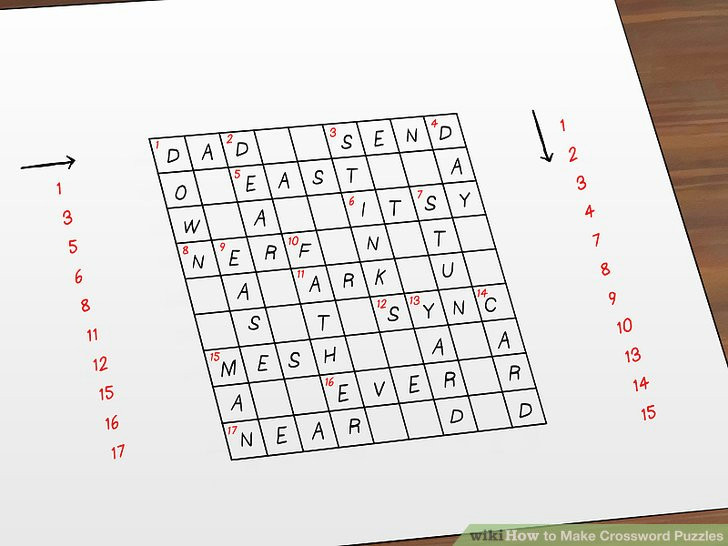 Drawing 7 Crossword How to Make Crossword Puzzles 15 Steps with Pictures Wikihow