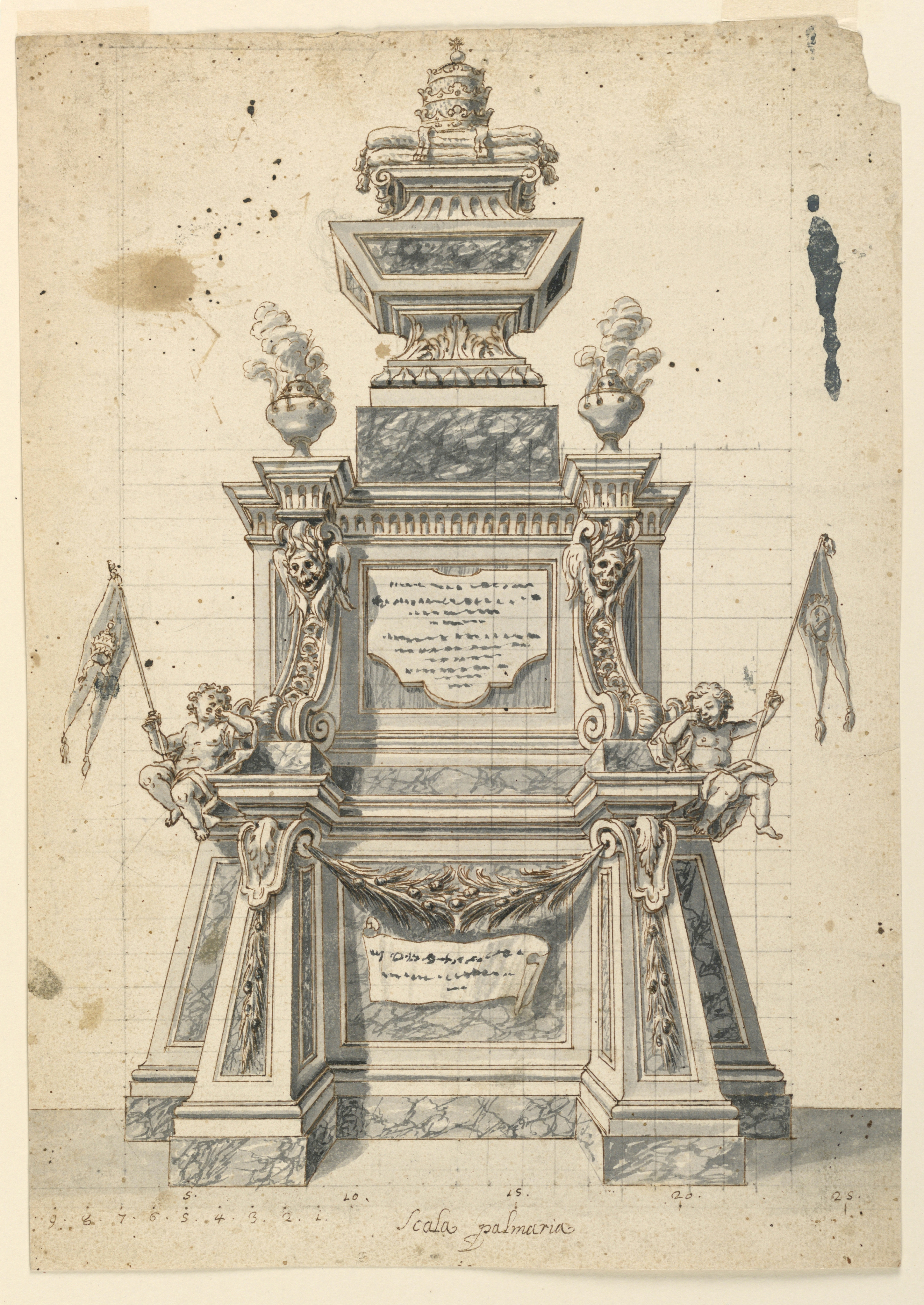 Drawing 7 Standard File Drawing Design for A Catafalque for the Memorial Service Of A