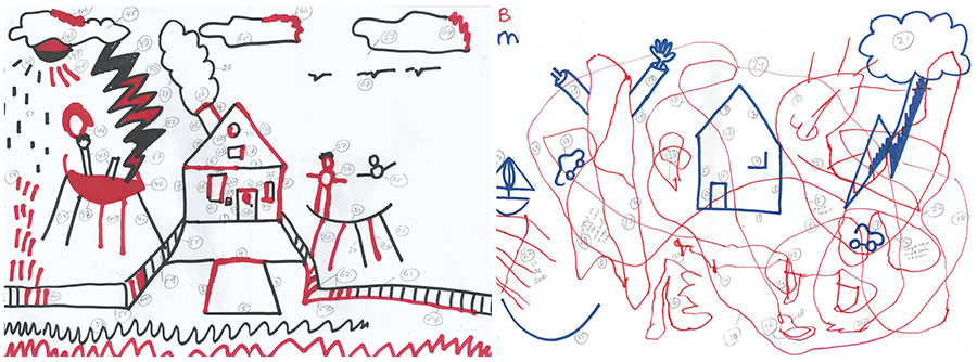 Drawing 7 Year Old Boy Test Draws On Doodles to Spot Signs Of Autism Spectrum Autism