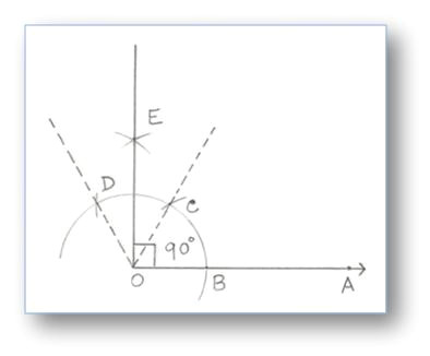 Drawing 75 Degree Angle Compass Construction Of Angles by Using Compass Construction Of Angles