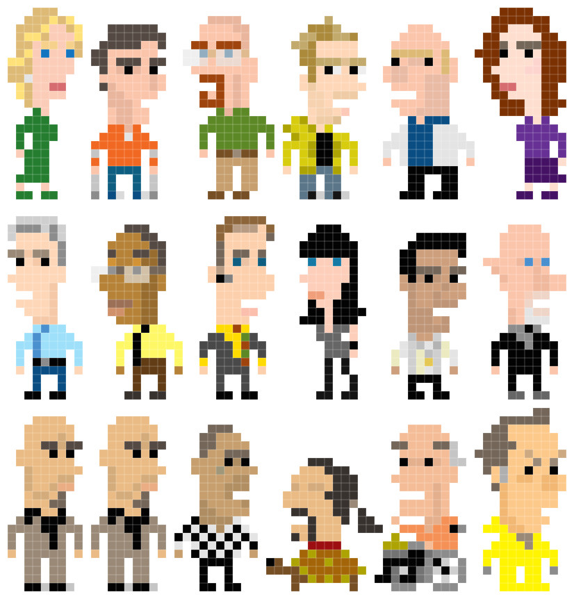 Drawing 8 Bit Breaking Bad Characters as 8 Bit Pixel Art Pixel Art Breaking