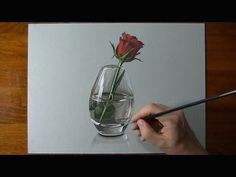 Drawing A 3d Red Rose Time Lapse 3024 Best Watercolor Flowers Fruits and Veggies Images In 2019