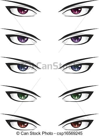 Drawing A Anime Eye Anime Male Eyes Csp16569245 Drawings and How to Draw Anime