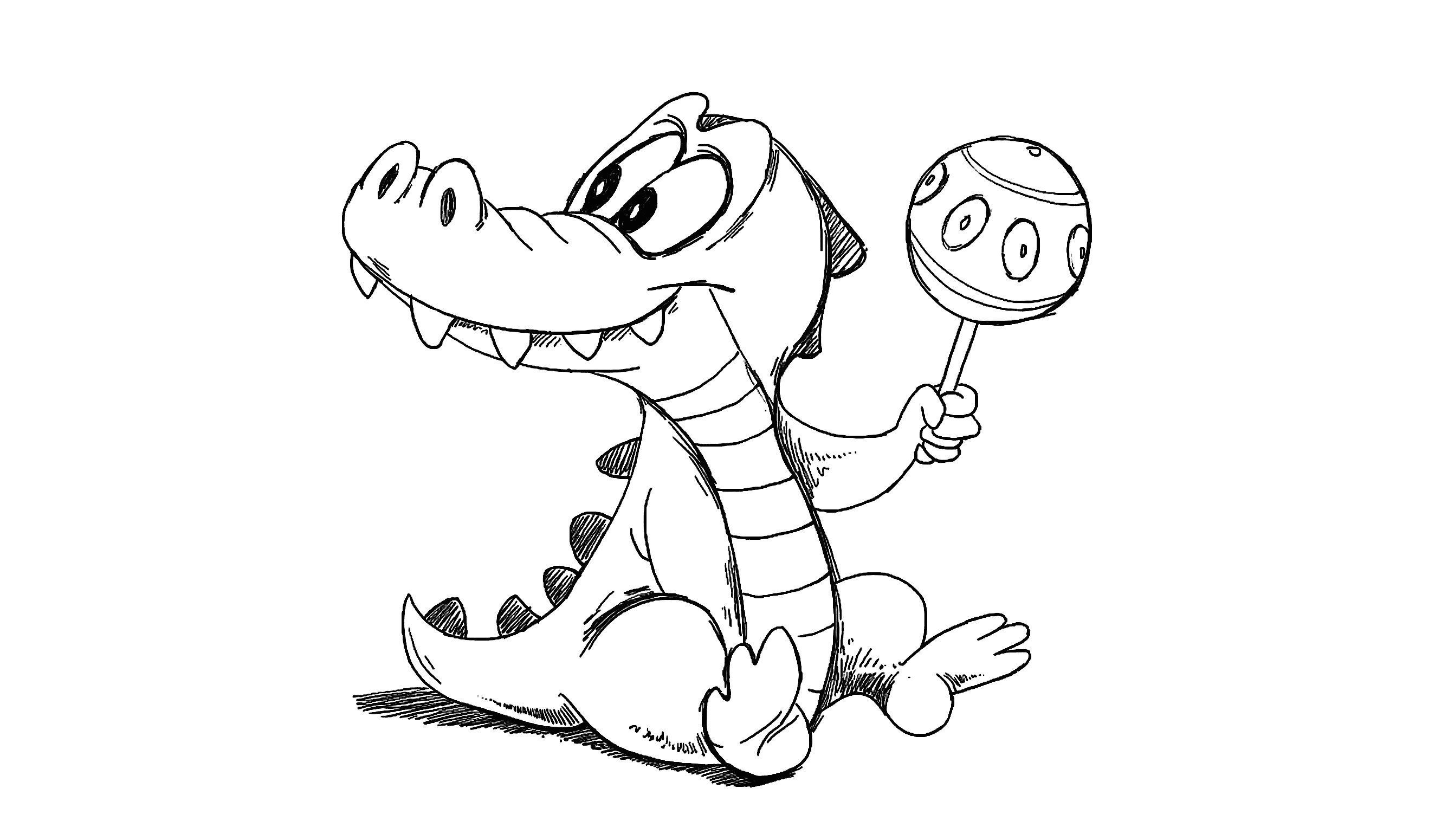 Drawing A Cartoon Alligator 14 Monkey Drawing Crocodile for Free Download On Ayoqq org