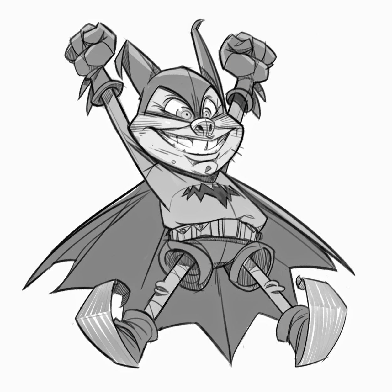 Drawing A Cartoon Bat Bat Mite A E Sketches Comic Books Art Comics