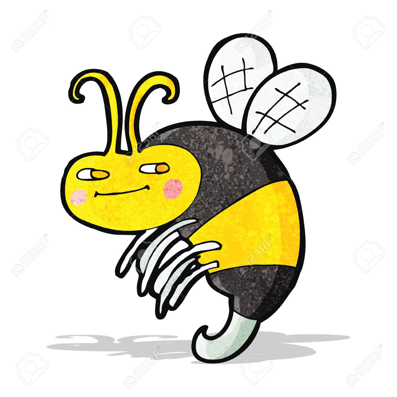 Drawing A Cartoon Bee Cartoon Bee Royalty Free Cliparts Vectors and Stock Illustration