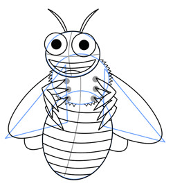 Drawing A Cartoon Bee Cartoon Bee Step by Step Drawing Lesson