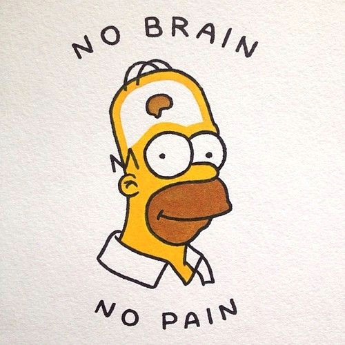 Drawing A Cartoon Brain Pin by Teri Chung On Types Fonts Sayings Etc the Simpsons
