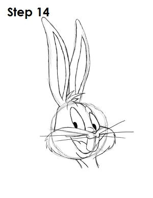 Drawing A Cartoon Bunny Draw Bugs Bunny Looney Tunes Pinterest Drawings Bugs Drawing