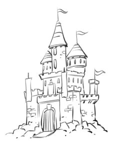 Drawing A Cartoon Castle 3440 Best Cartooning Images Easy Drawings Simple Drawings Kawaii