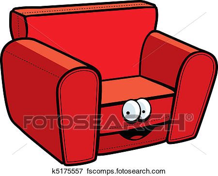 Drawing A Cartoon Chair Clip Art Of Cartoon Chair K5175557 Search Clipart Illustration