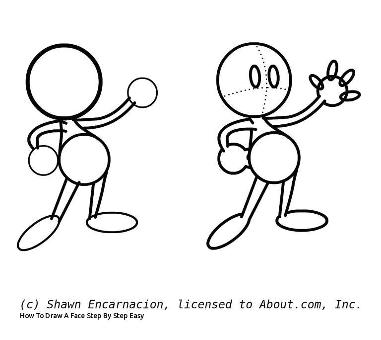 Drawing A Cartoon Character Step by Step How to Draw A Face Step by Step Easy I Pinimg 750x 56 Af 0d