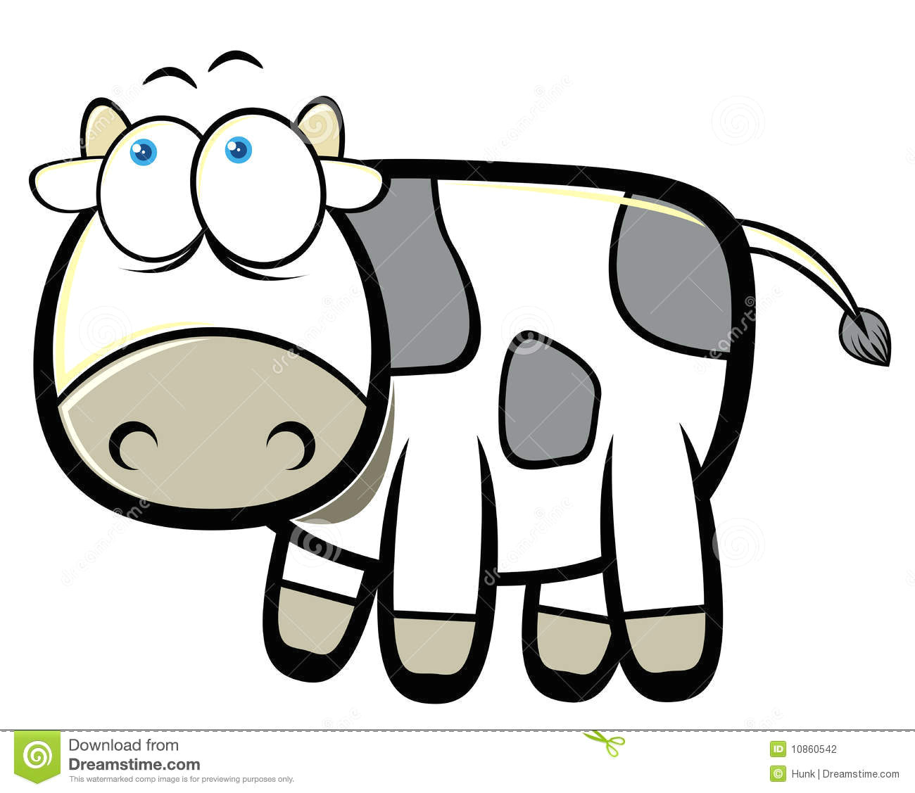 Drawing A Cartoon Cow Cartoon Cow Stock Vector Illustration Of Cute Mammal 10860542