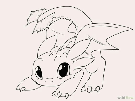 Drawing A Cartoon Dragon Draw toothless Drawings Pinterest Drawings toothless Drawing