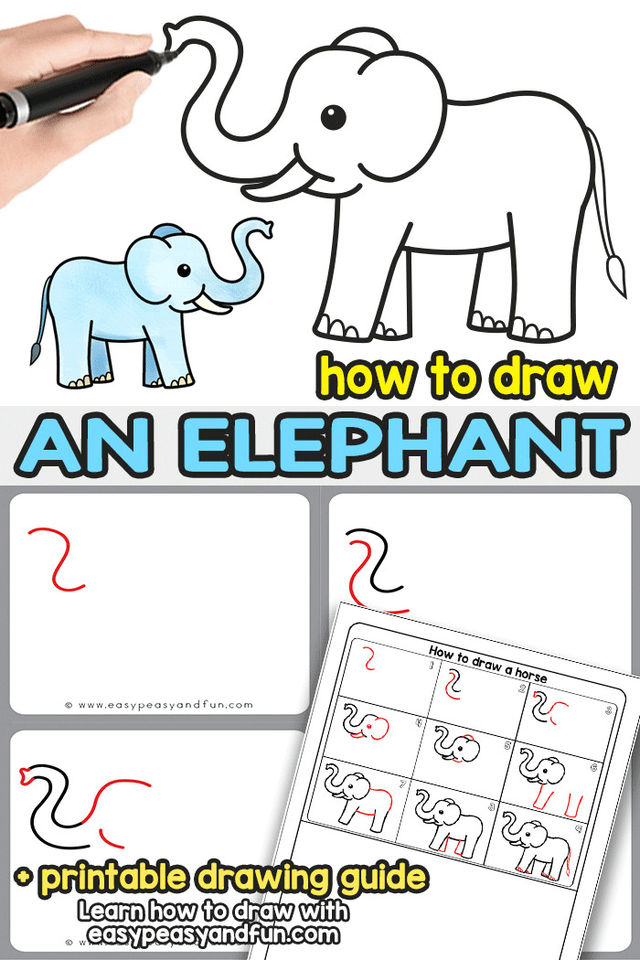 Drawing A Cartoon Elephant Step by Step How to Draw An Elephant A Step by Step Elephant Drawing Tutorial