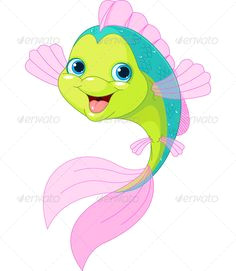 Drawing A Cartoon Fish Free Cute Clip Art Cute Cartoon Fishes Collection Stock Vector