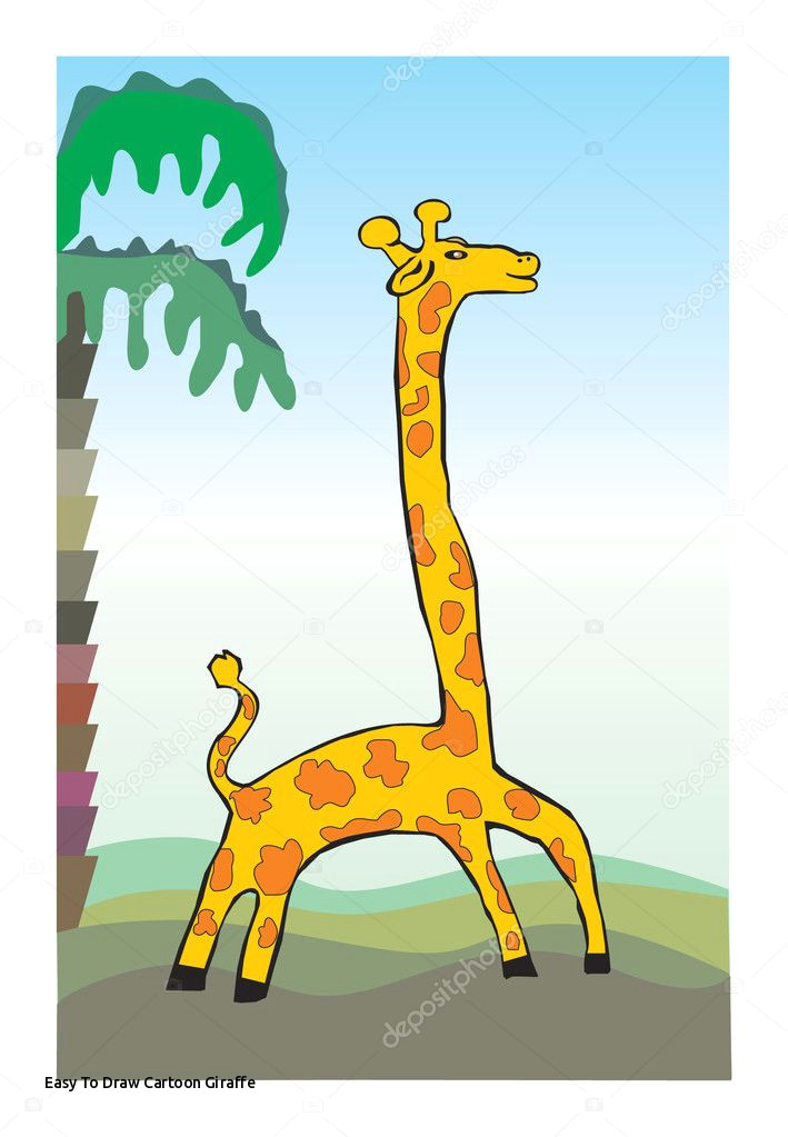 Drawing A Cartoon Giraffe Easy to Draw Cartoon Giraffe Prslide Com
