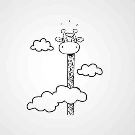 Drawing A Cartoon Giraffe Naar Product Zeichnen Ideen In 2018 Pinterest Doodles