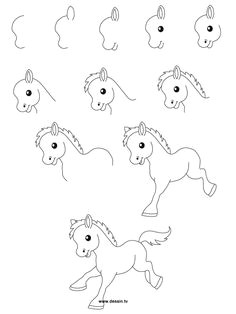 Drawing A Cartoon Horse Step by Step 252 Best How to Draw A Images In 2019 Easy Drawings How to