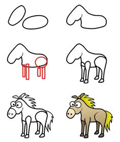 Drawing A Cartoon Horse Step by Step 439 Best How to Draw Images In 2019 Learn Drawing Learn to Draw