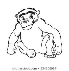 Drawing A Cartoon Monkey Cartoon Evil Monkey Stock Vector Royalty Free 171310571 Shutterstock
