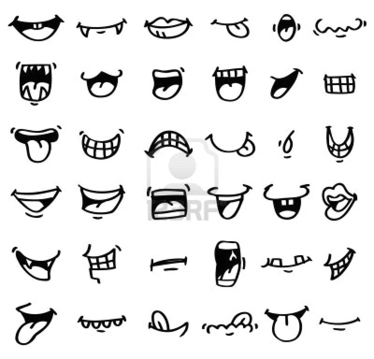 Drawing A Cartoon Mouth Hand Draw Cartoon Mouth Icon In 2019 Fete Caractere Pinterest