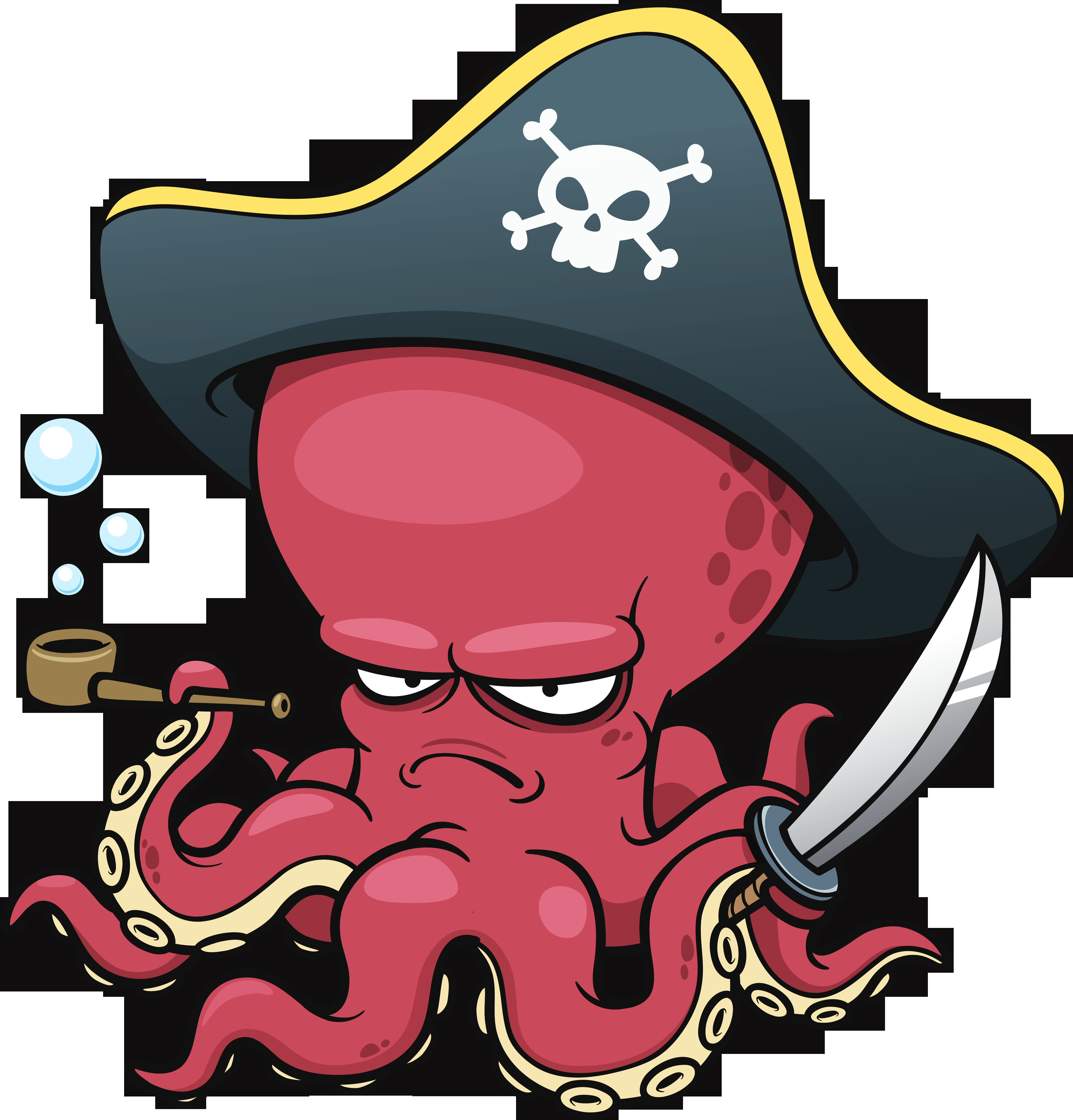 Drawing A Cartoon Octopus Octopus Pirate the Art Of Funky Octopus Drawings Pirates