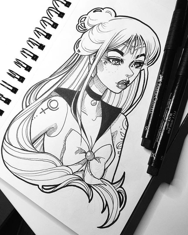 Drawing A Cartoon Of Yourself A Quick Sketch Of Sailor Pluto I Did Yesterday with My Faber Castell