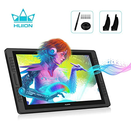 Drawing A Cartoon On the Wacom Cintiq 22hd Amazon Com Huion Kamvas Pro 22 Drawing Monitor Pen Display Battery