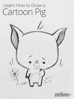 Drawing A Cartoon Pig Cute Pig Drawing Google Search Art Drawings Cartoon Drawings