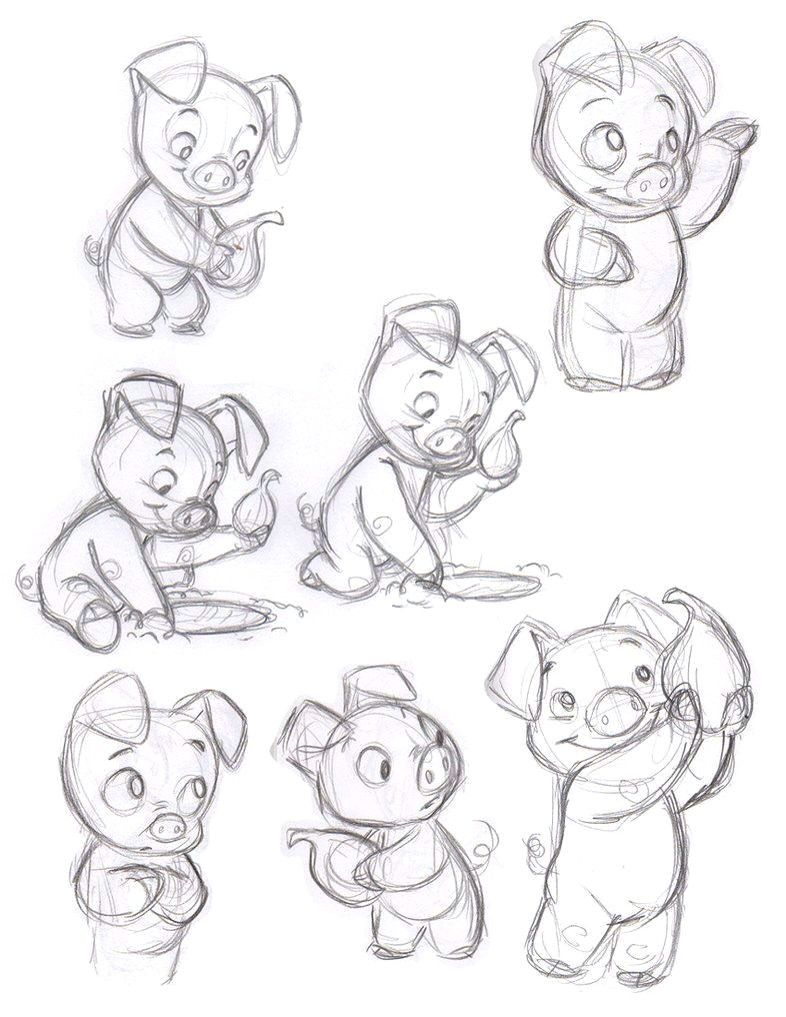 Drawing A Cartoon Pig Pin by K A I T O N G On Pig Pinterest Drawings Pig Drawing