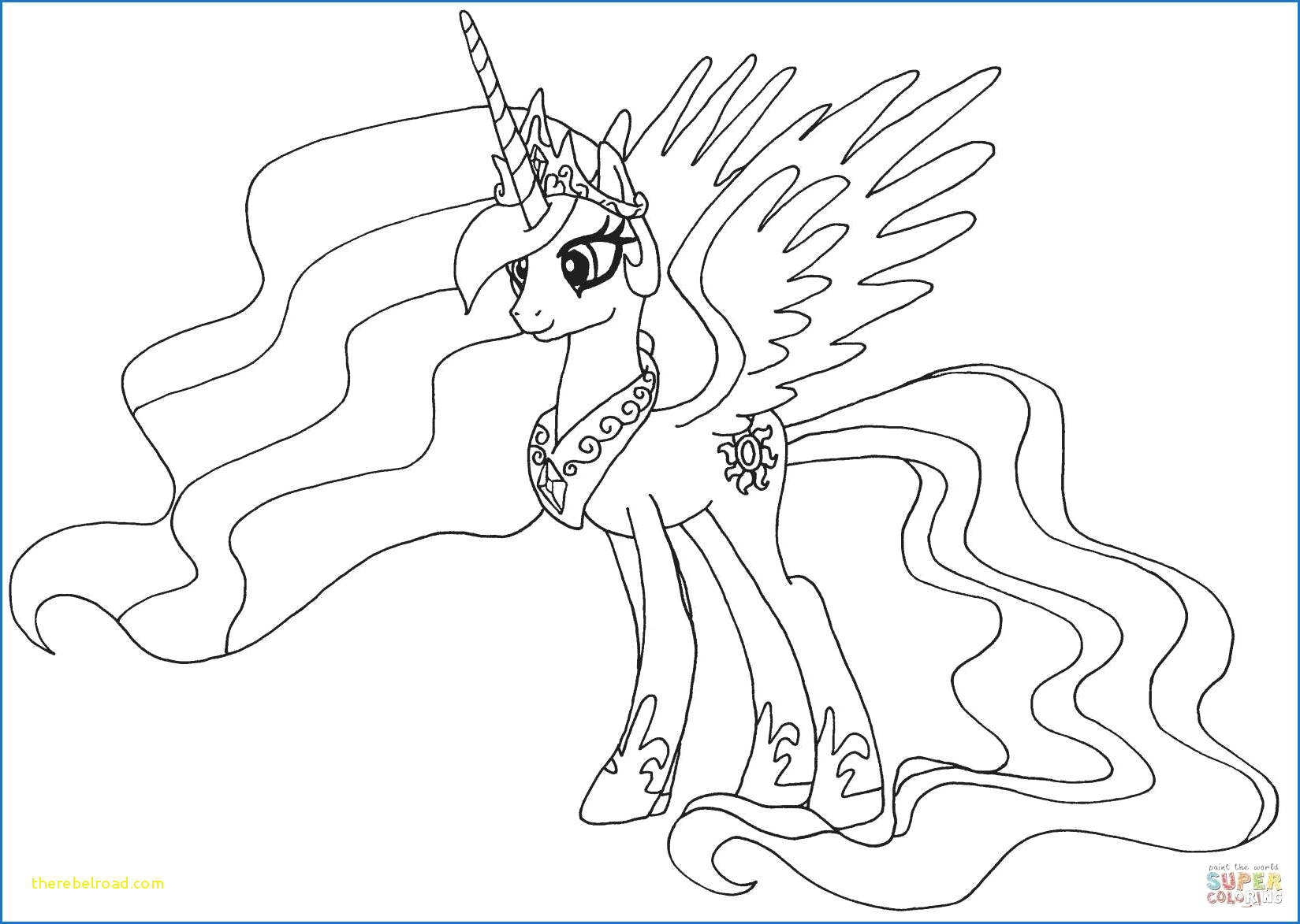 Drawing A Cartoon Pony Pony Ausmalbild