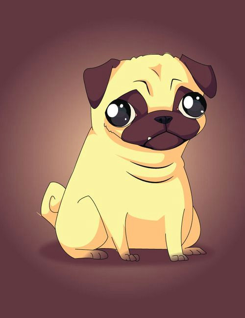 Drawing A Cartoon Pug Cartoon Pug My Inspiration Pinterest Pugs Pug Cartoon and Cartoon