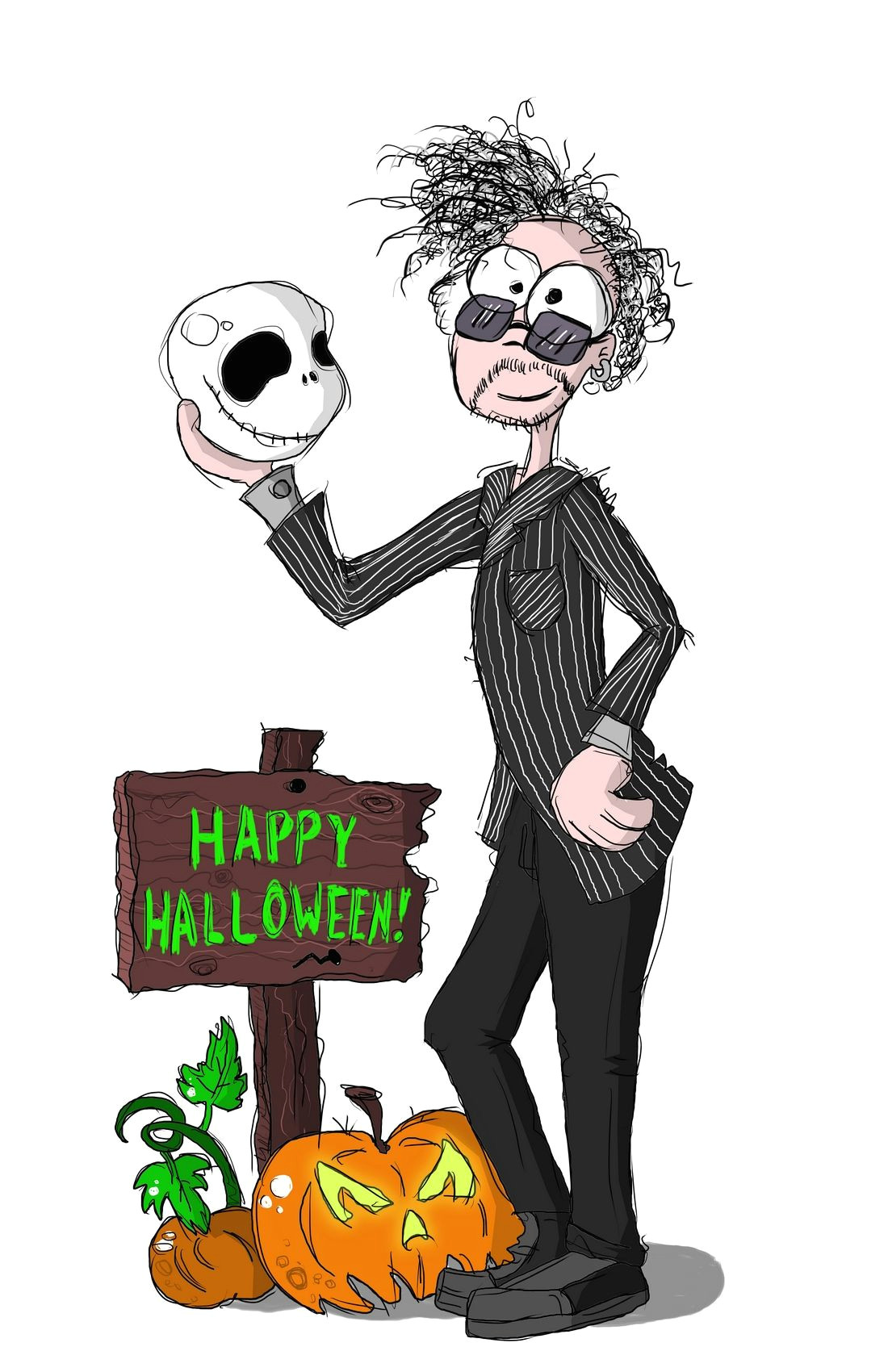 Drawing A Cartoon Pumpkin Tim Burton Timburton Burton Halloween Pumpkin Jack