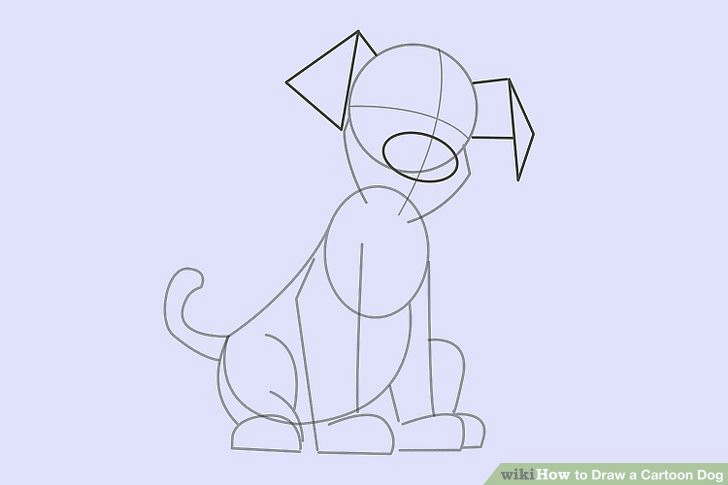 Drawing A Cartoon Puppy 6 Easy Ways to Draw A Cartoon Dog with Pictures Wikihow